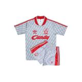 LIVERPOOL 1989-91 AWAY SHIRT & SHORTS - KIDS