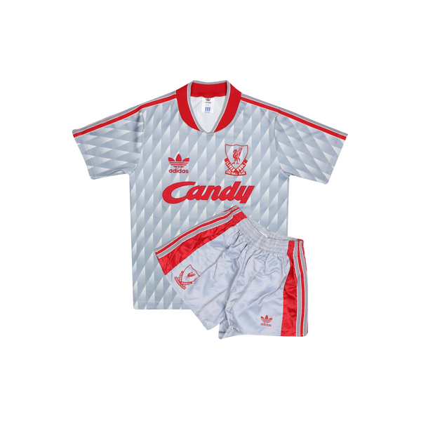 LIVERPOOL 1989-91 AWAY SHIRT & SHORTS - KIDS