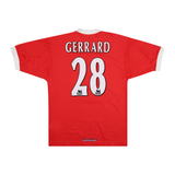 LIVERPOOL 1998-00 HOME SHIRT - GERRARD 28 