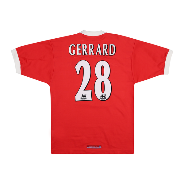 LIVERPOOL 1998-00 HOME SHIRT - GERRARD 28 