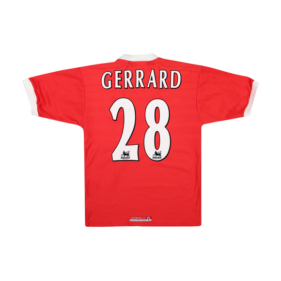 LIVERPOOL 1998-00 HOME SHIRT - GERRARD 28 - KIDS
