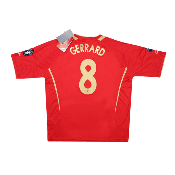 LIVERPOOL 2005-06 EUROPEAN HOME SHIRT - GERRARD 8