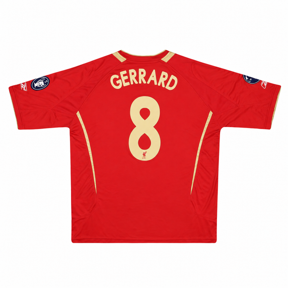 LIVERPOOL 2005-06 EUROPEAN HOME SHIRT - GERRARD 8 