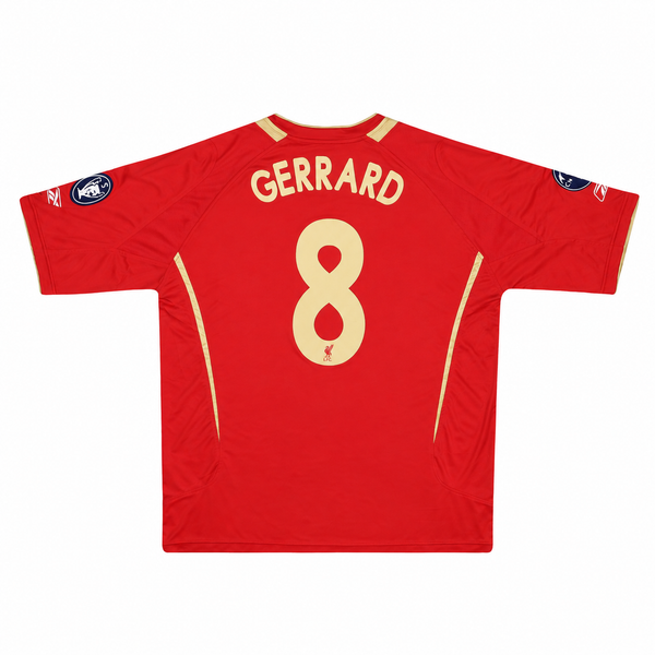 LIVERPOOL 2005-06 EUROPEAN HOME SHIRT - GERRARD 8 