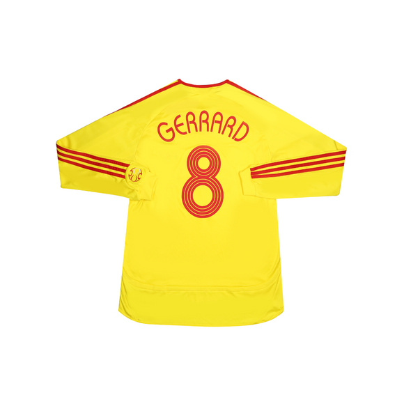 LIVERPOOL 2006-07 LS AWAY SHIRT - GERRARD 8 