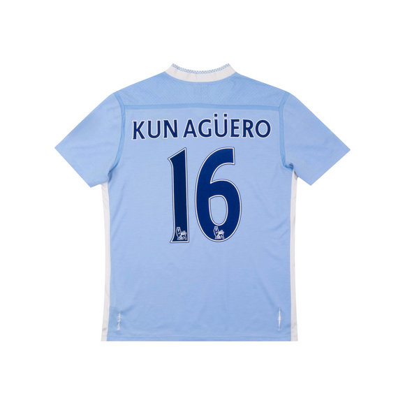 MANCHESTER CITY 2011-12 HOME SHIRT - AGUERO 16