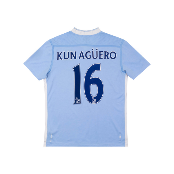 MANCHESTER CITY 2011-12 HOME SHIRT - AGUERO 16