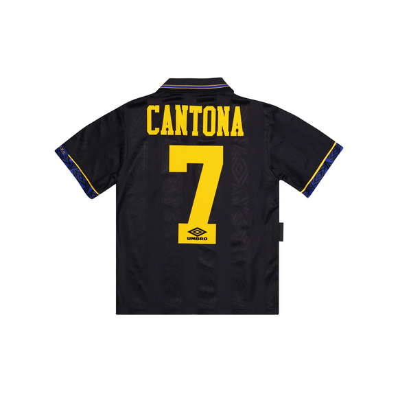 MANCHESTER UNITED 1993-95 AWAY SHIRT - CANTONA 7 - KIDS