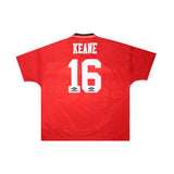 MANCHESTER UNITED 1994-96 HOME SHIRT - KEANE 16 