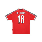 MANCHESTER UNITED 1998-00 HOME SHIRT - SCHOLES 18