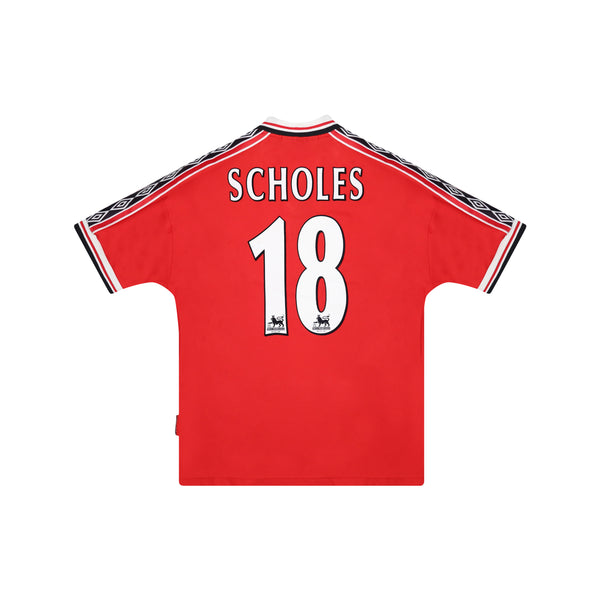 MANCHESTER UNITED 1998-00 HOME SHIRT - SCHOLES 18