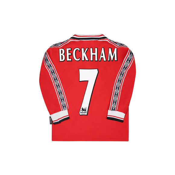 MANCHESTER UNITED 1998-00 LS HOME SHIRT - BECKHAM 7