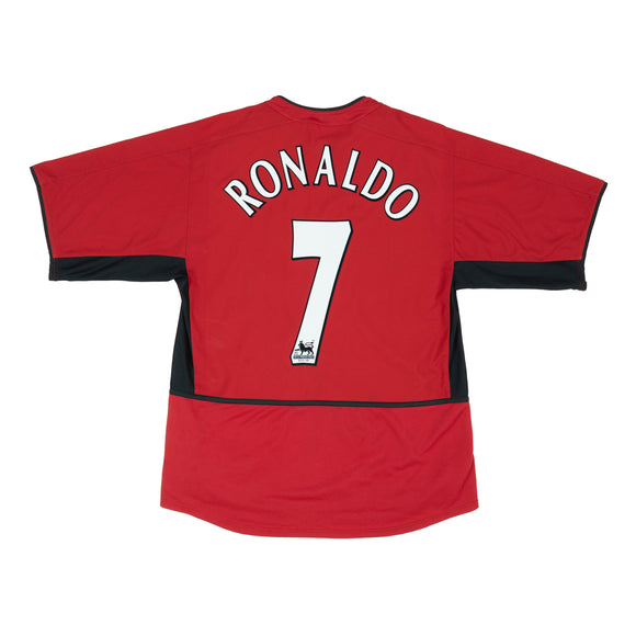 MANCHESTER UNITED 2002-04 HOME SHIRT - RONALDO 7