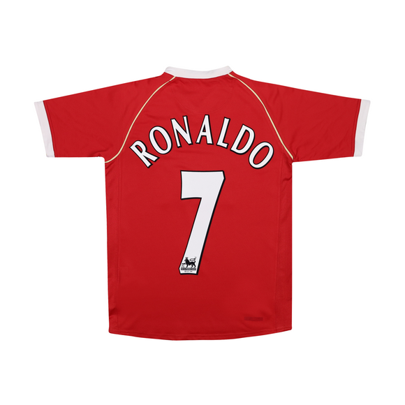 MANCHESTER UNITED 2006-07 HOME SHIRT - RONALDO 7 - KIDS