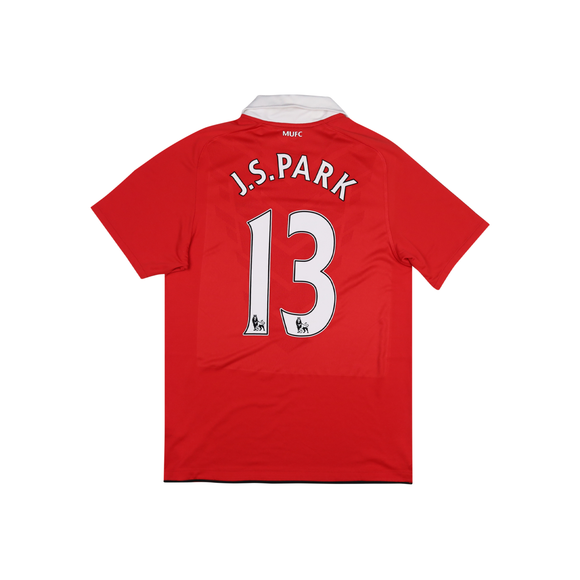 MANCHESTER UNITED 2010-11 HOME SHIRT - J.S PARK 13