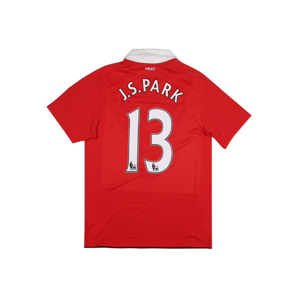 MANCHESTER UNITED 2010-11 HOME SHIRT - J.S PARK 13
