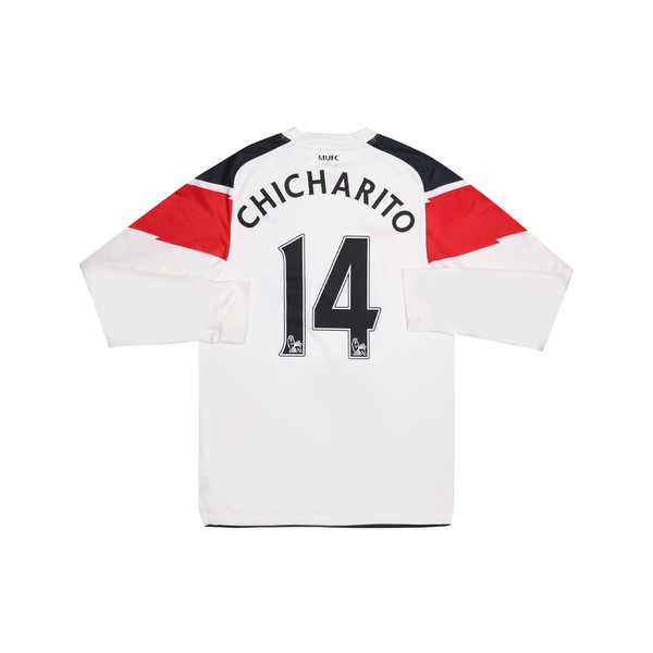 MANCHESTER UNITED 2010-11 LS AWAY SHIRT - CHICHARITO 14 