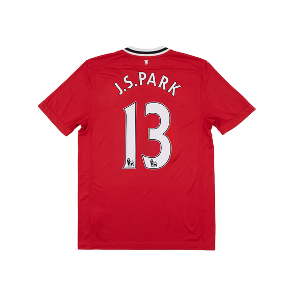 MANCHESTER UNITED 2011-12 HOME SHIRT - J.S. PARK 13