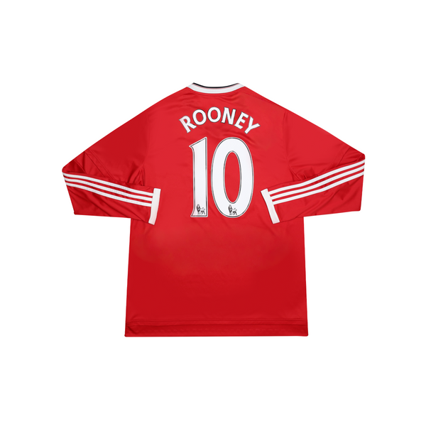 MANCHESTER UNITED 2015-16 LS HOME SHIRT - ROONEY 10 