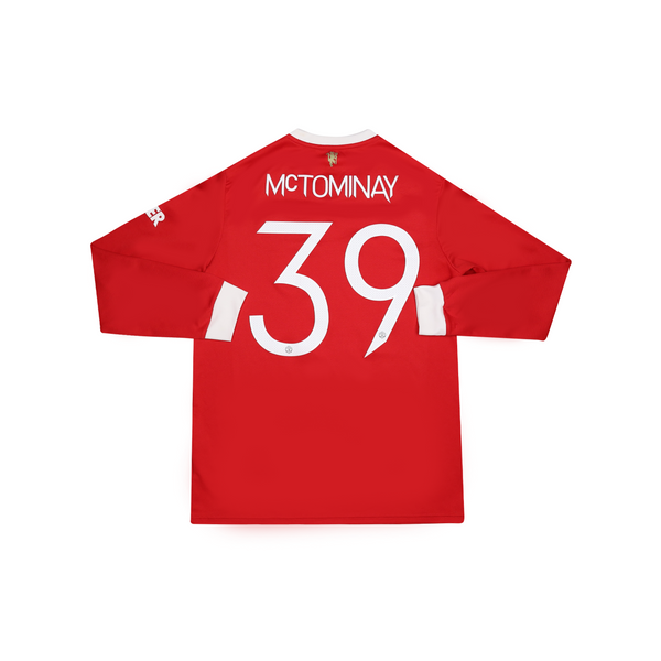 MANCHESTER UNITED 2021-22 LS HOME SHIRT - MCTOMINAY 39