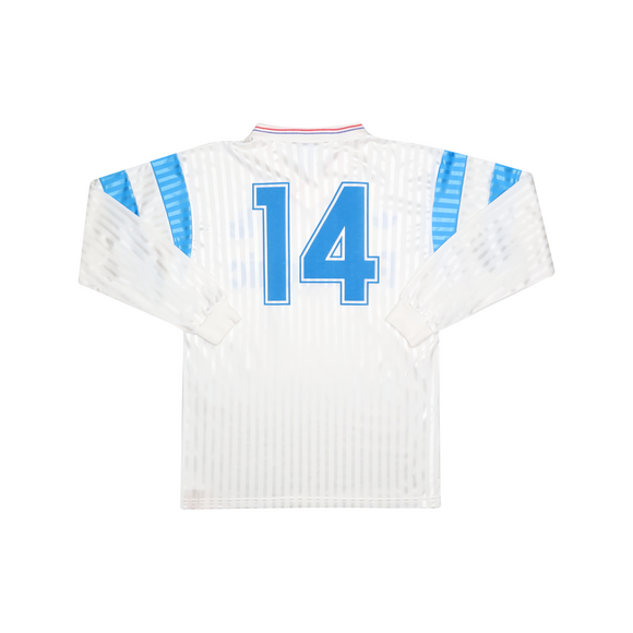 MARSEILLE 1989-91 LS HOME SHIRT - 14 (CANTONA) 