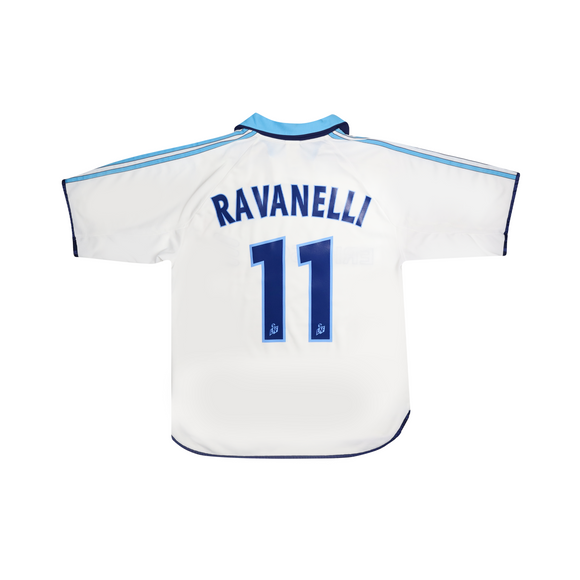 MARSEILLE 1999-00 HOME SHIRT - RAVANELLI 11 