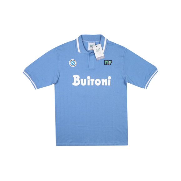 NAPOLI 1985-86 ENNERRE RE-ISSUE HOME SHIRT - 10 (MARADONA)