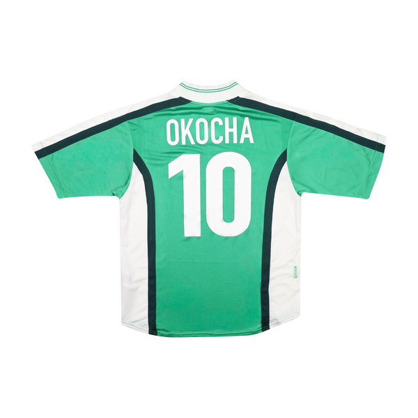 NIGERIA 1998-00 HOME SHIRT - OKOCHA 10
