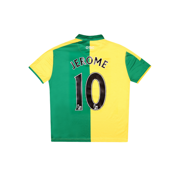 NORWICH CITY 2015-16 HOME SHIRT - JEROME 10
