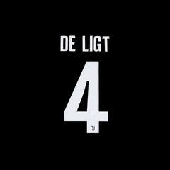 JUVENTUS 2019-20 HOME NAME SET - DE LIGT 4