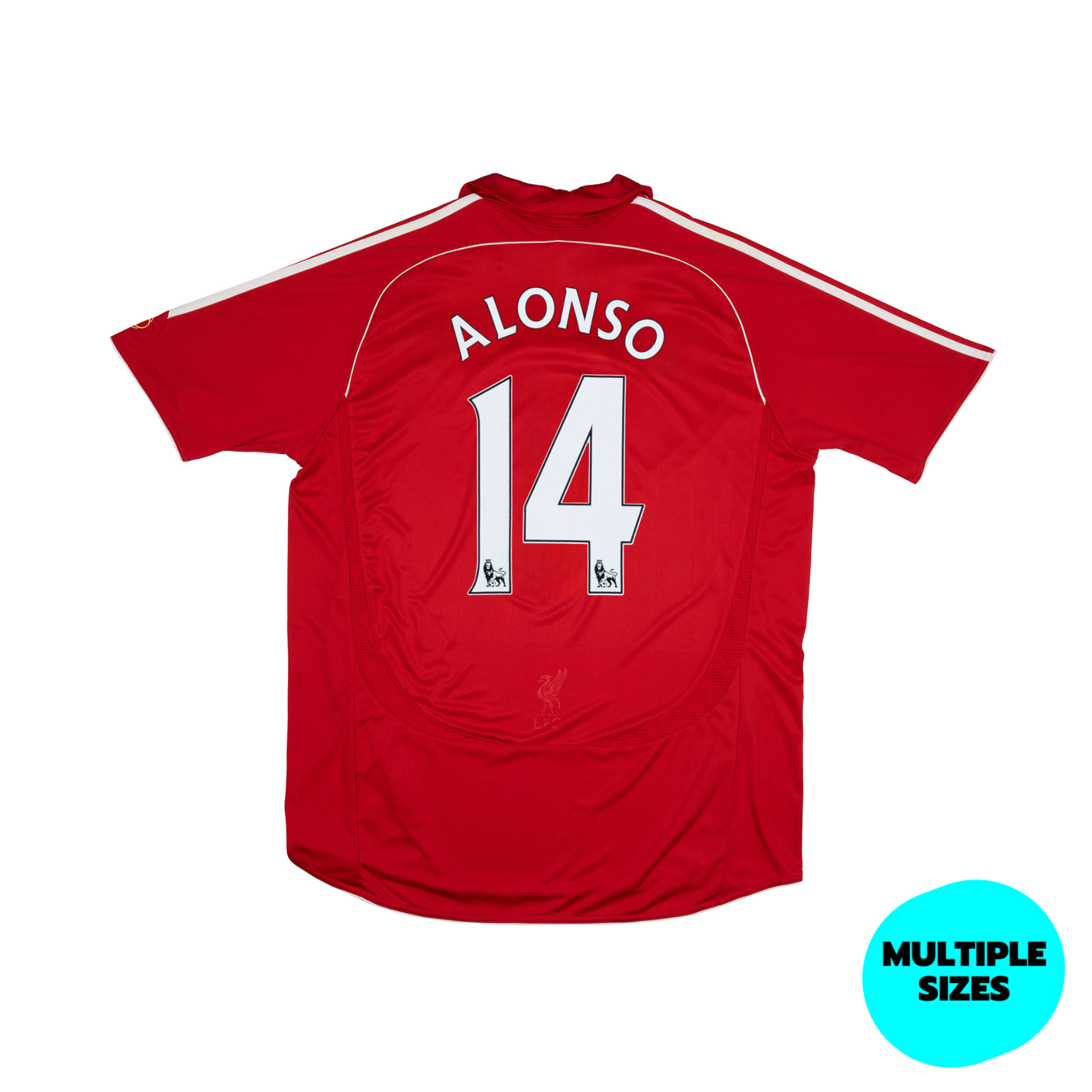 LIVERPOOL 200608 HOME SHIRT ALONSO 14 7/10 Retro Football Shirt