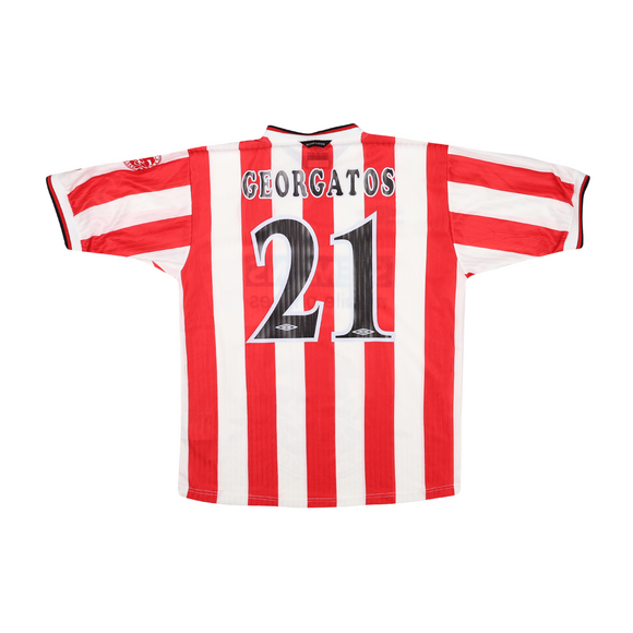 OLYMPIACOS 2000-01 HOME SHIRT - GEORGATOS 21