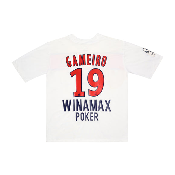 PARIS ST GERMAIN 2011-12 MATCH ISSUE AWAY SHIRT - GAMEIRO 19 