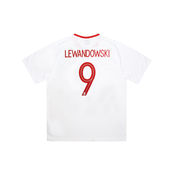 POLAND 2018-20 BASIC HOME SHIRT - LEWANDOWSKI 9 