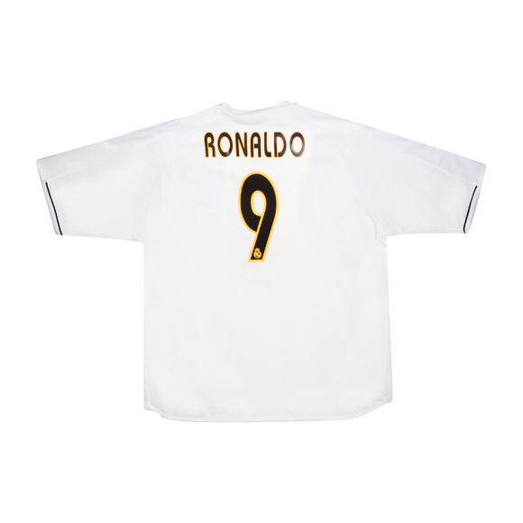 REAL MADRID 2003-04 PLAYER ISSUE HOME SHIRT - RONALDO 9