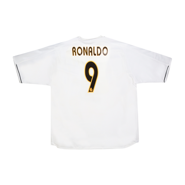 REAL MADRID 2003-04 PLAYER ISSUE HOME SHIRT - RONALDO 9