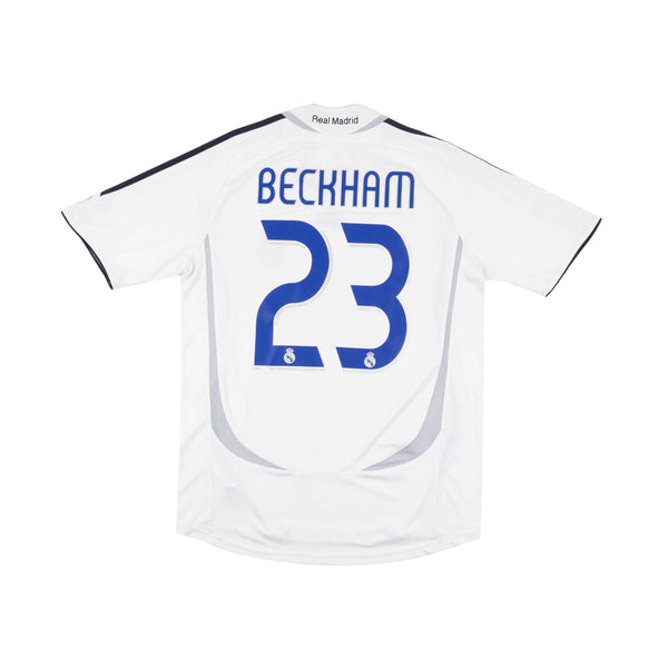 REAL MADRID 2006-07 HOME SHIRT - BECKHAM 23 