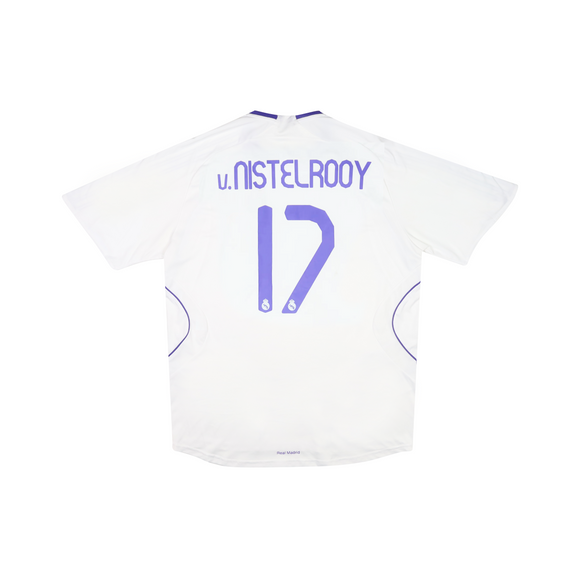 REAL MADRID 2007-08 HOME SHIRT - v.NISTLEROOY 17