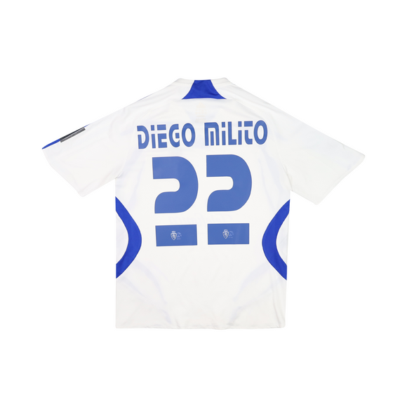 REAL ZARAGOZA 2007-08 HOME SHIRT - DIEGO MILITO 22
