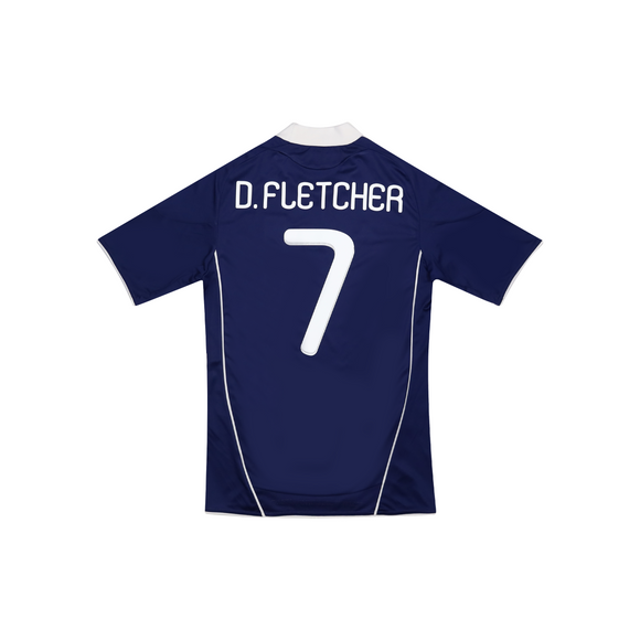SCOTLAND 2010-12 HOME SHIRT - D.FLETCHER 7 