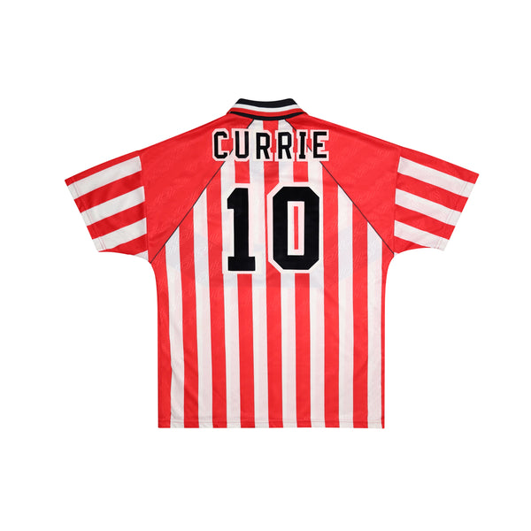 SHEFFIELD UNITED 1994-95 HOME SHIRT - CURRIE 10