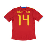 SPAIN 2010-11 HOME SHIRT - ALONSO 14 