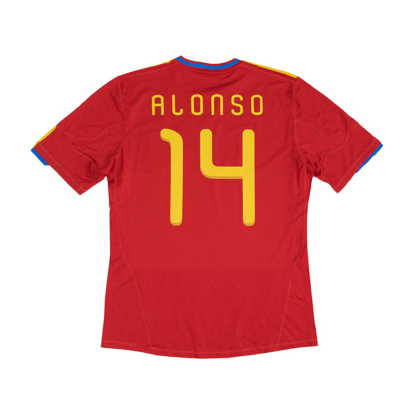 SPAIN 2010-11 HOME SHIRT - ALONSO 14 