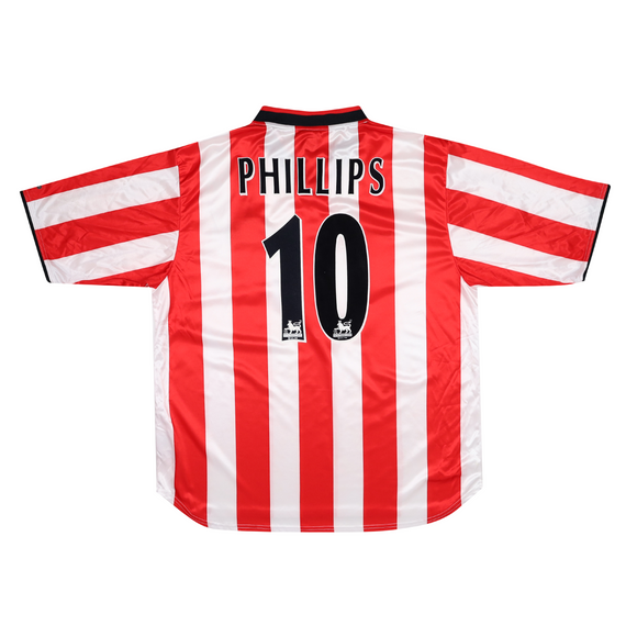 SUNDERLAND 2000-02 HOME SHIRT - PHILLIPS 10 
