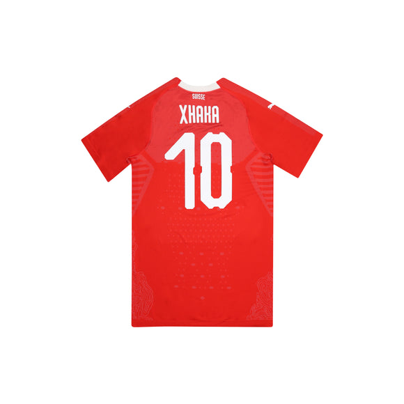 SWITZERLAND 2018-20 AUTHENTIC HOME SHIRT - XHAKA 10