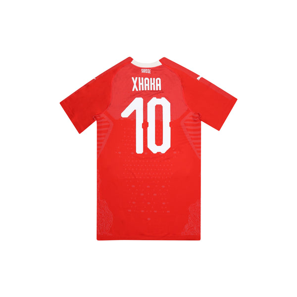 SWITZERLAND 2018-20 AUTHENTIC HOME SHIRT - XHAKA 10