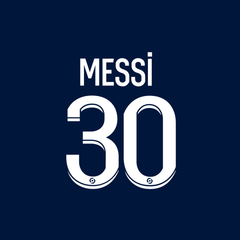 PARIS ST GERMAIN 2022-23 HOME NAME SET - MESSI 30