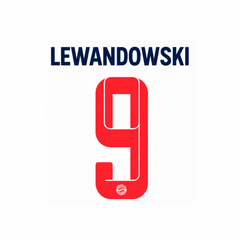 BAYERN MUNICH 2021-22 THIRD NAME SET - LEWANDOWSKI 9