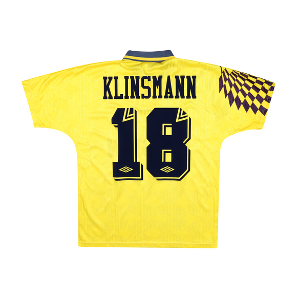 TOTTENHAM 1991-95 AWAY SHIRT - KLINSMANN 18