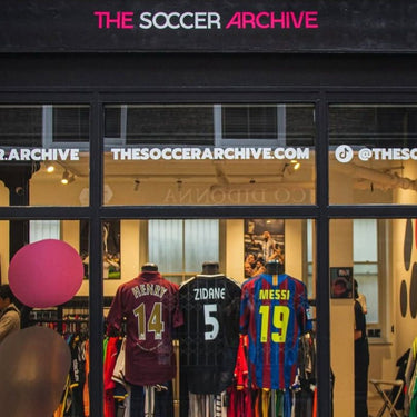 Shop front of The Soccer Archive's London store